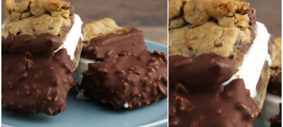 leten desert sendvich kolachinja so sladoled potopeni vo chokolado 01 povekje