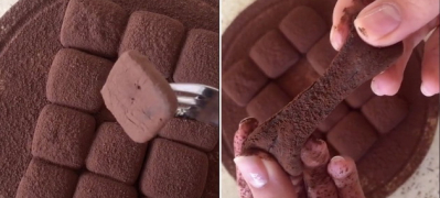 tiktok recept cokoladni meki kocki od 2 sostojki 1 povekje