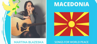 rozevi neba na martina blazheska makedonski pretstavnik na proektot na on pesni za mir vo svetot 01 povekje