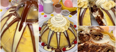 bidete kreativni vo kujna torta od palachinki so chokoladen krem i banana 01 povekje