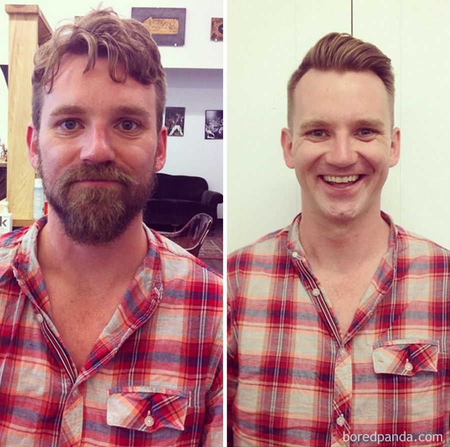 Hommes 30. Мужчина без бороды. Мужчины с бородой и без до и после. Борода до и после. С бородой и без бороды до и после.