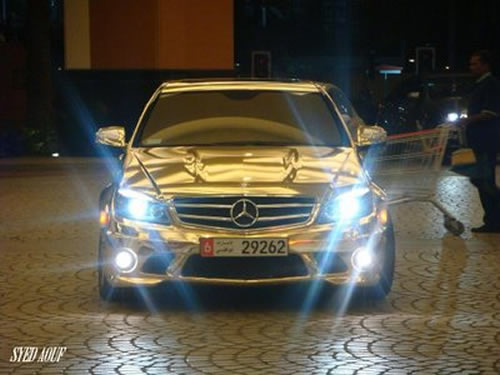 Gold-Mercedes-C63-11
